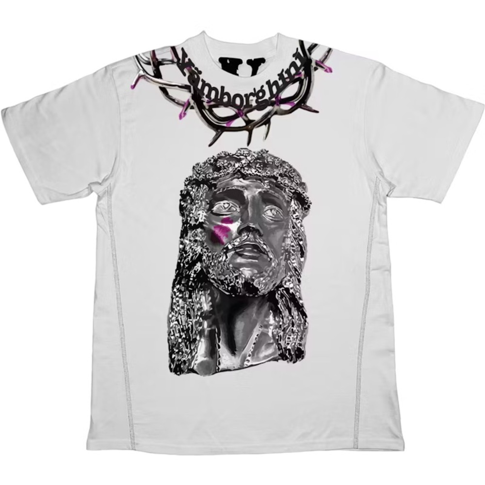 VLONE White and Black Graphic T-Shirt